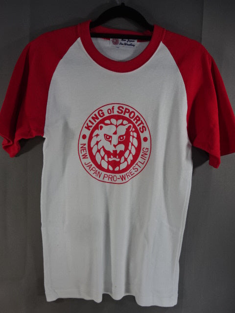 ★80年代当時モノ!!★ 新日本プロレス ラグランTシャツ(New Japan Pro-Wrestling)