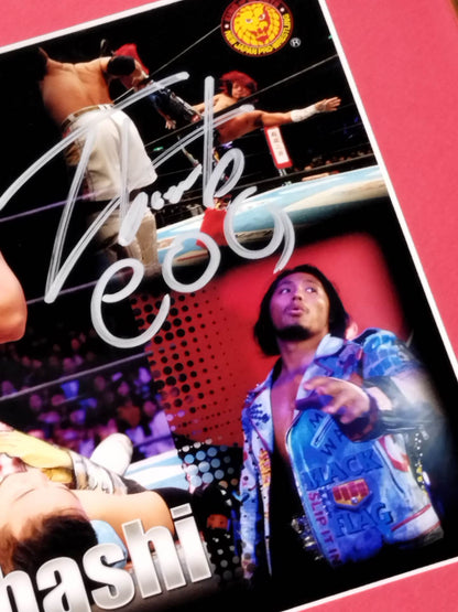 Hiromu Takahashi  V3 76th IWGP Junior Heavyweight Champion Hand signed autograph  photo frame