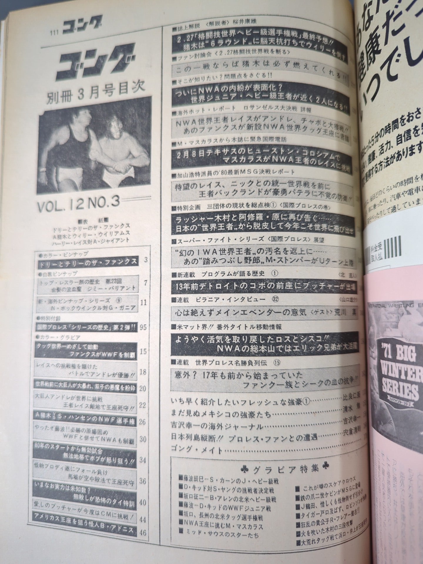 別冊ゴングVol.12 No.3