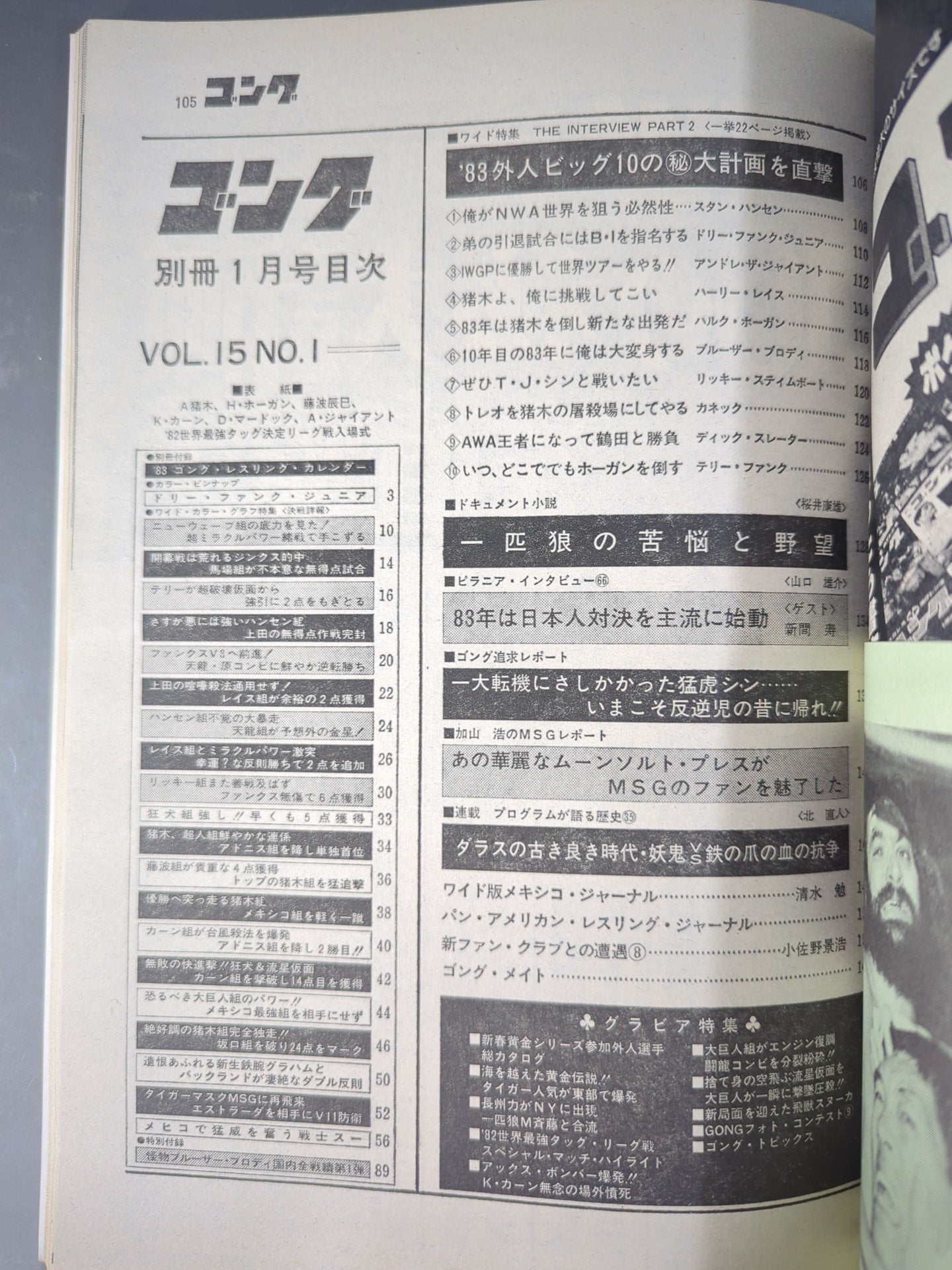 別冊ゴングVol.15 No.1