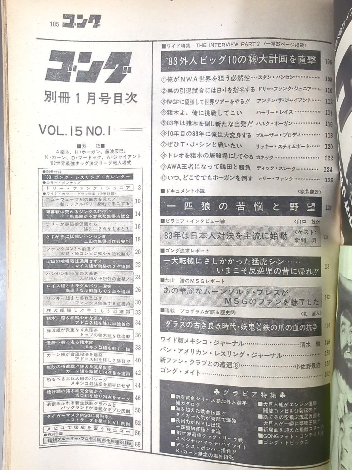 別冊ゴングVol.15 No.1