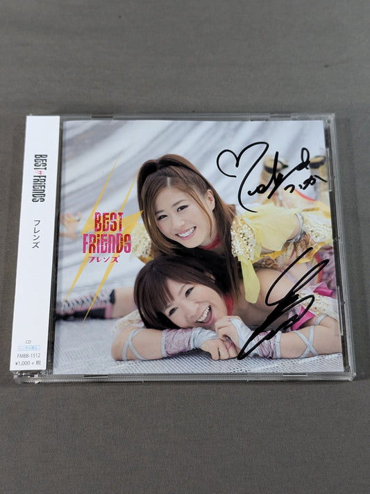 【Tsukasa Fujimoto  & Arisa Nkajima 2 hand signed autographs 】BEST FRIENDS / Friends