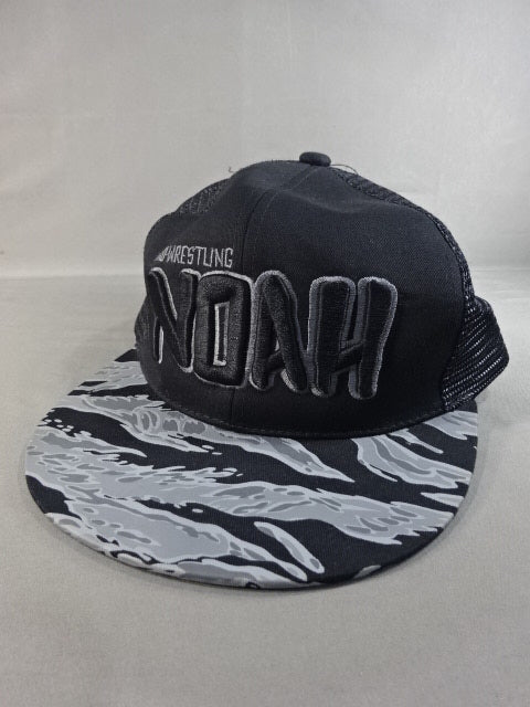 ★4 fighters hand signed autograph ★ NOAH Cap (Black× Grey Camo)