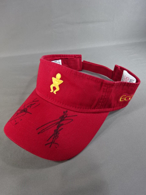 ★ Chigusa Nagayo & Lioness Asuka 2 hand signed autographs ★ GAEA JAPAN Sun Visor