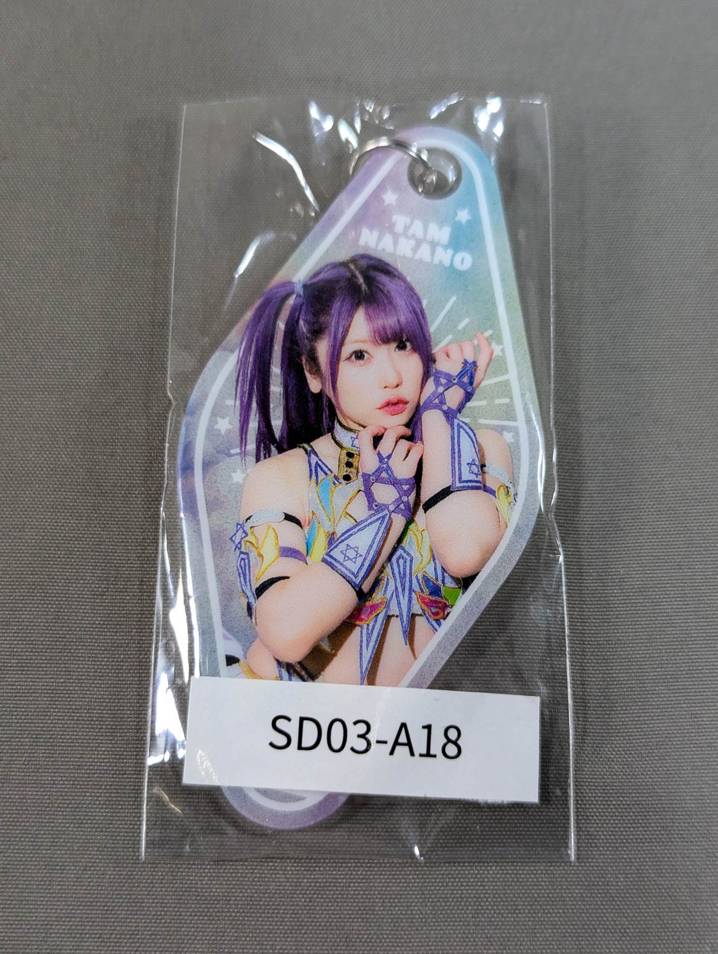 Tam Nakano  STARDOM × Web Pong Acrylic Motel Keychain