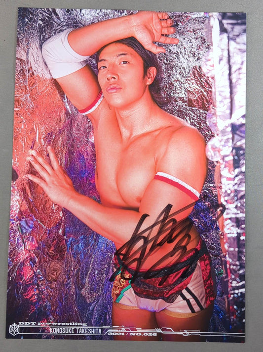 Konosuke Takeshita  hand signed autograph Pro-Photo  (A-6)