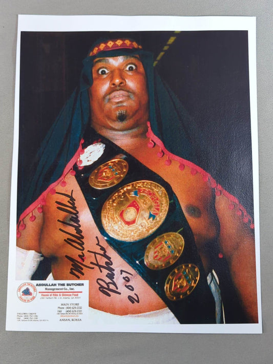 Abdullah the Butcher hand signed autograph  Pro-Photo (A-9)