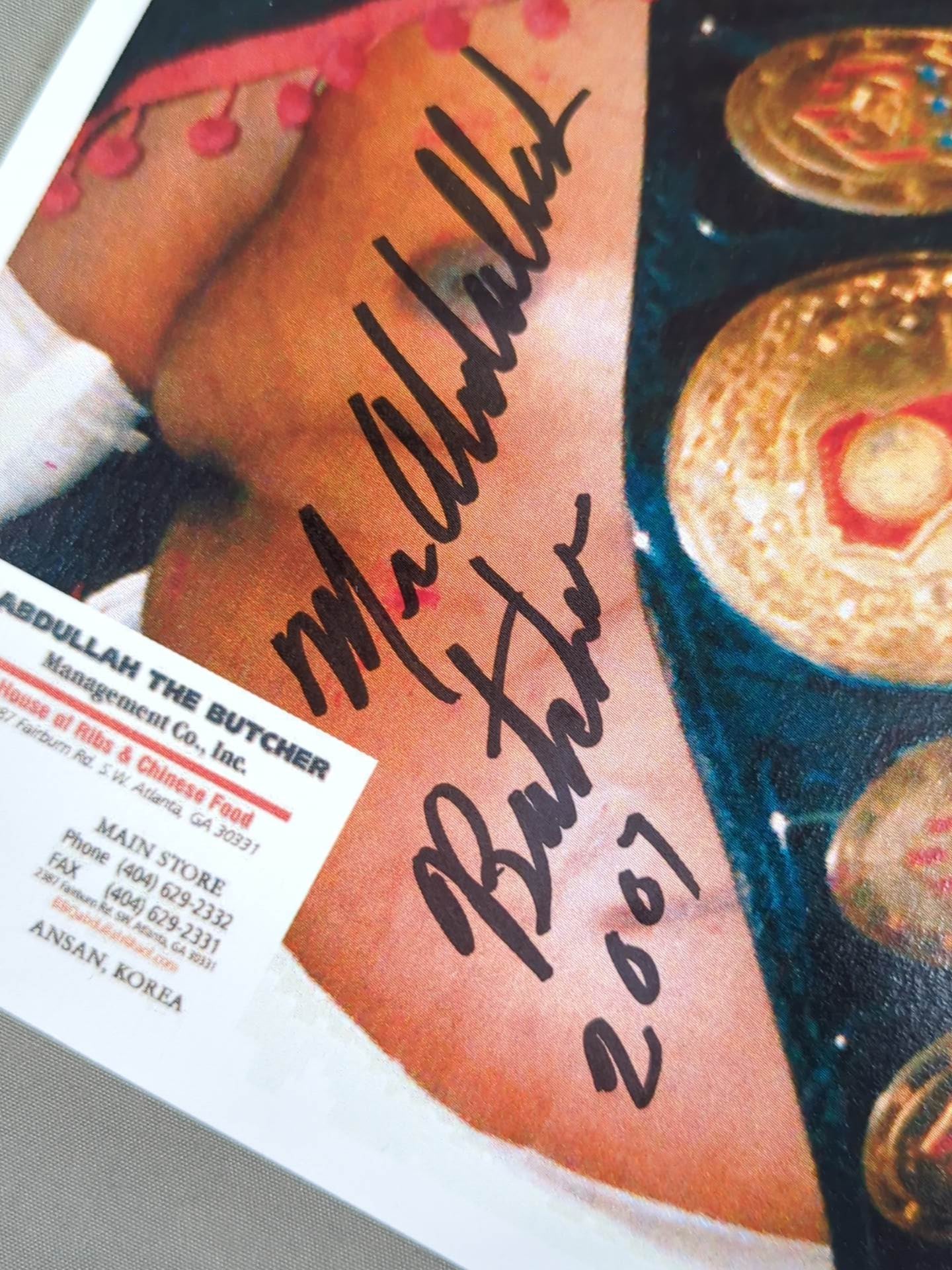 Abdullah the Butcher hand signed autograph  Pro-Photo (A-9)