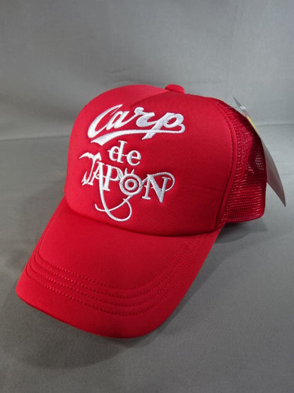 Hiroshima Toyo Carp × Tetsuya Naito "Carp de Japon" Mesh Cap (Red× White)