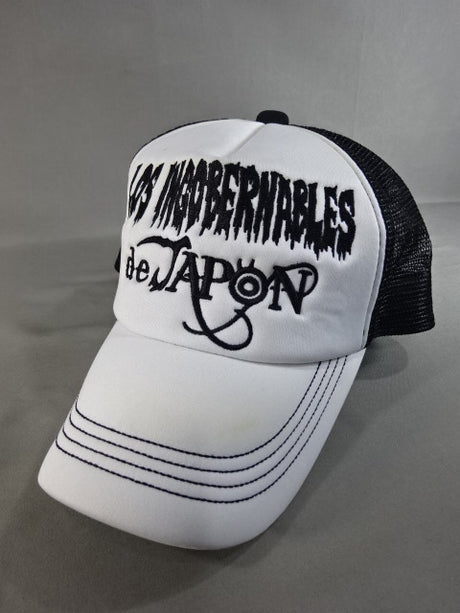 L.I.J. "TRANQUILO" Mesh Cap (White× Black)