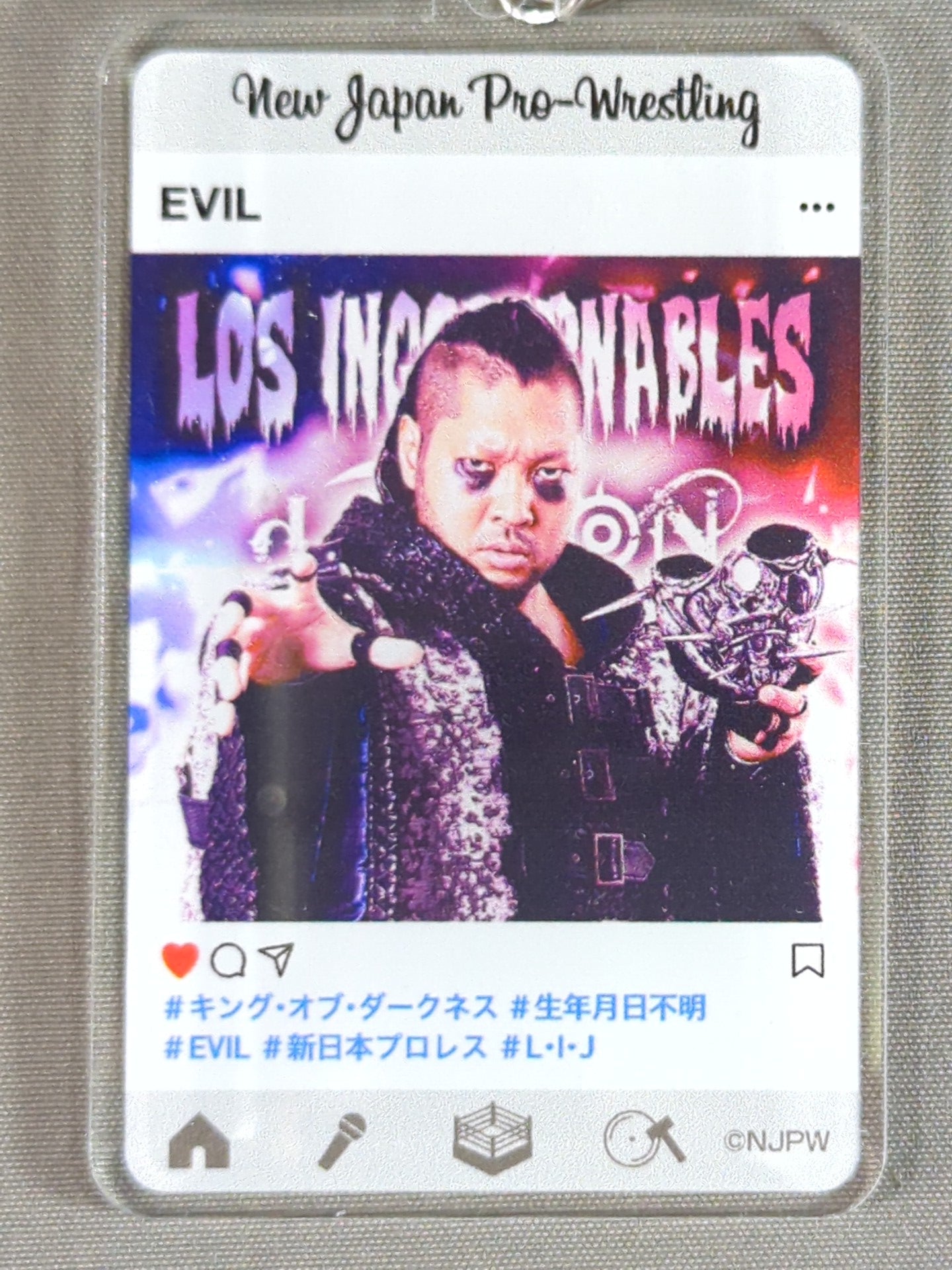 ★ New Japan Pro Wrestling Lottery 2020★ EVIL Acrylic Keychain
