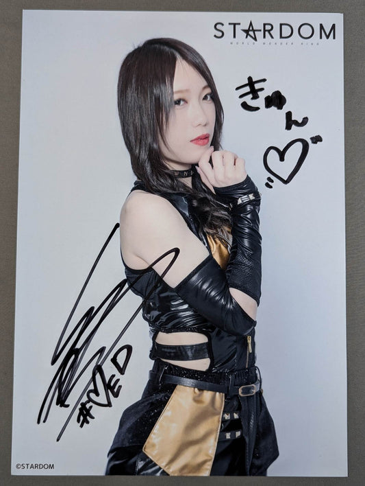 鹿島沙希 直筆サイン入り スターダムポートレート(H-7)
