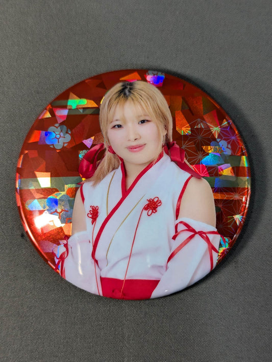 梨杏 新春 ホログラムランダム缶バッジ
