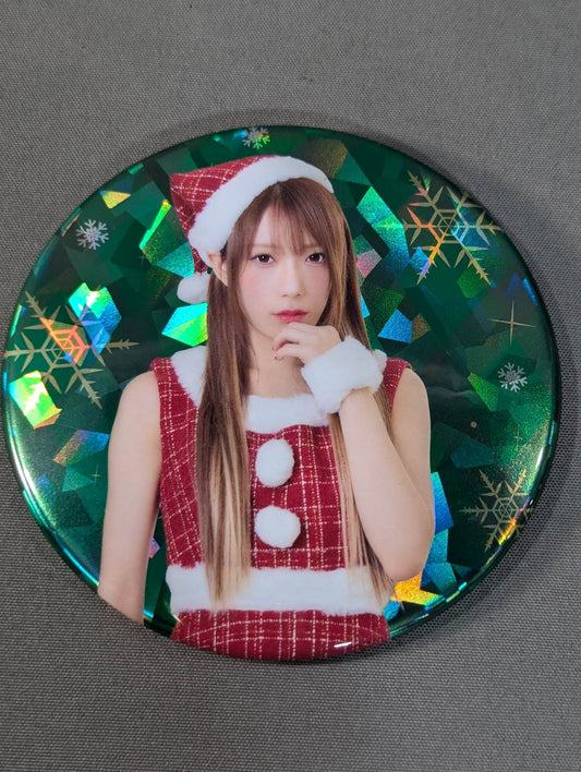 鹿島沙希 クリスマス ホログラムランダム缶バッジ