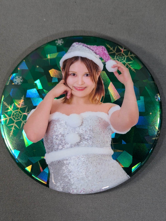月山和香 クリスマス ホログラムランダム缶バッジ