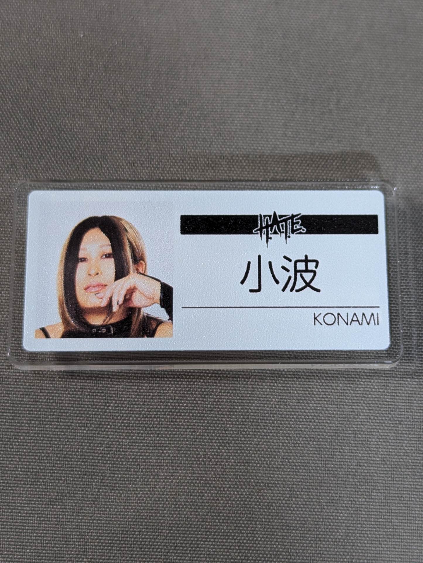 Konami  Random Name Tag Style Badge