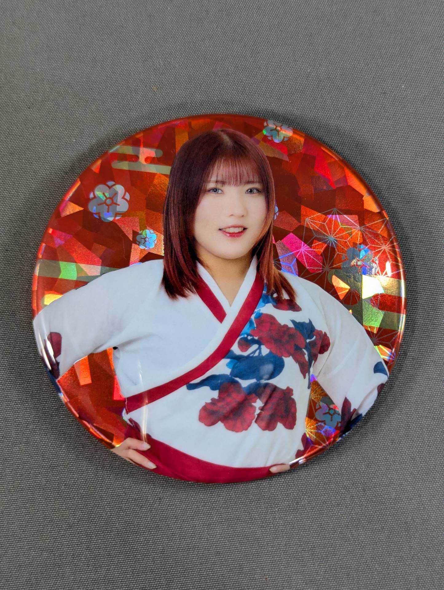 Ami Sohrei  New Year Hologram Random PinBack button 