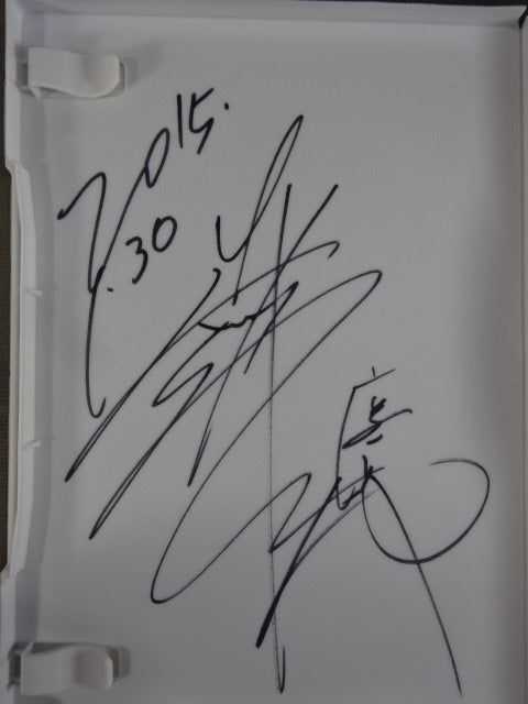 ★ ★ Hand signed autograph Kanjuro Matsuyama 10th Anniversary Triumphal Performance Picture Scroll Taue Pro Wrestling  Festival