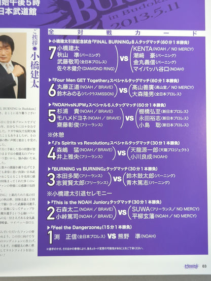 ★小橋建太引退記念試合★ FINAL BURNING in Budokan