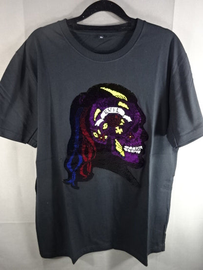 EVIL Changing Sequin T-Shirt