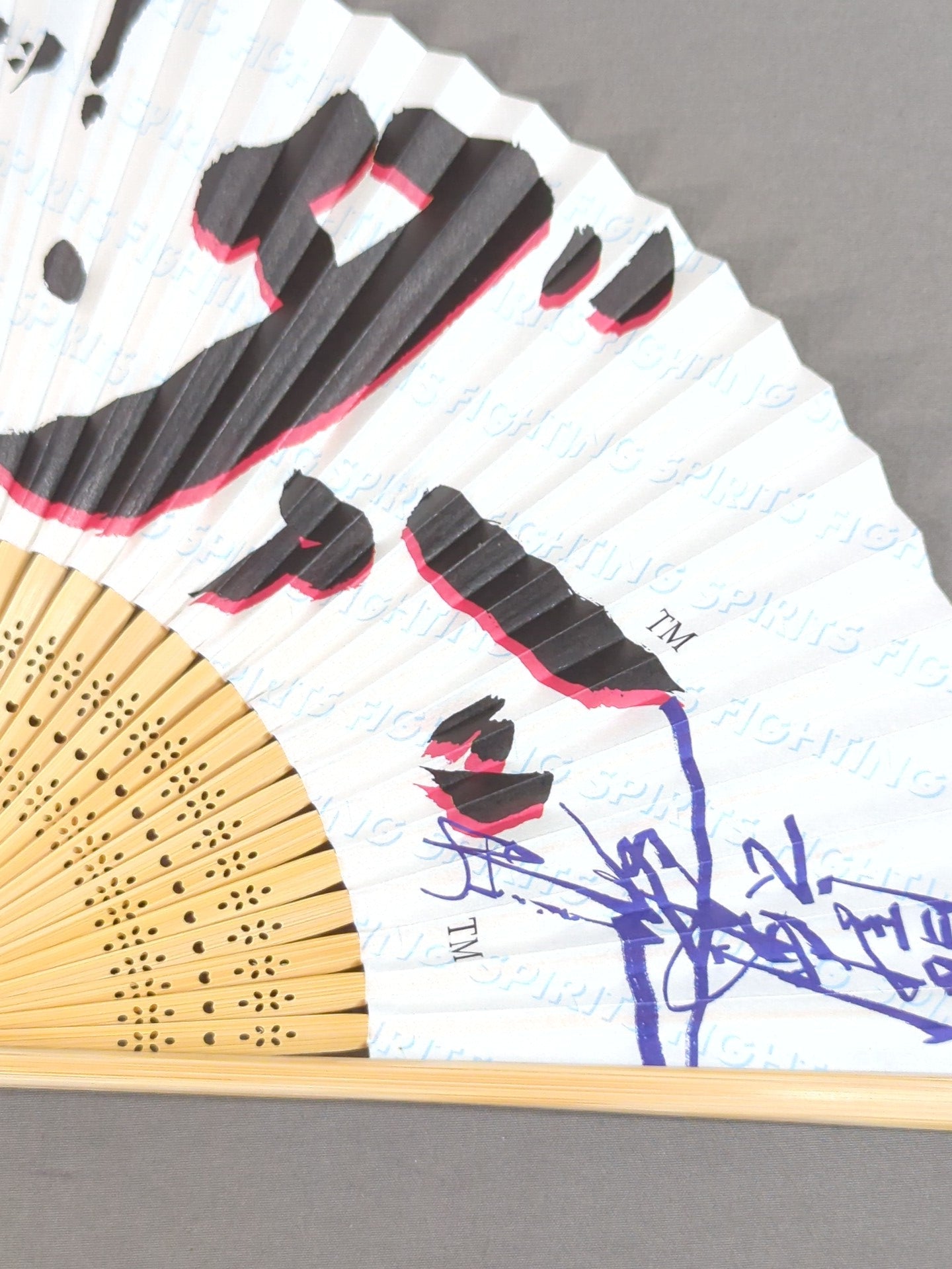 Antonio Inoki  "1, 2, 3, Daaaaaaaaa Sensu (Folding fan) 