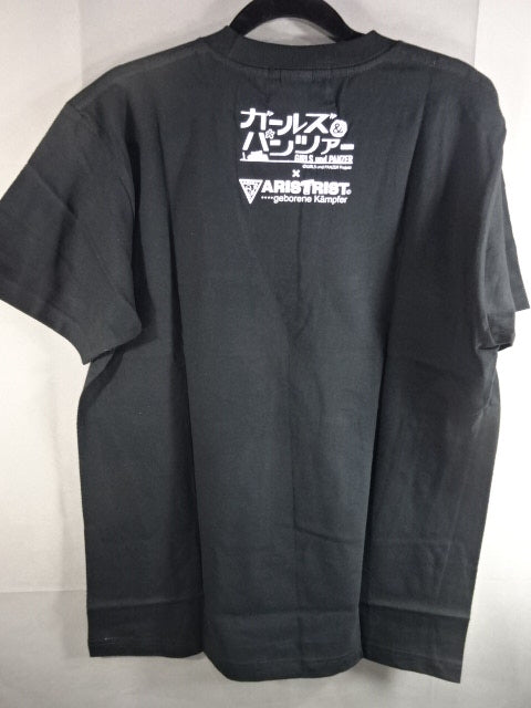 ARISTRIST  AT× Girls & Panzer Collaboration T-shirt (1) (Black)