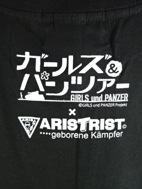 ARISTRIST  AT× Girls & Panzer Collaboration T-shirt (1) (Black)