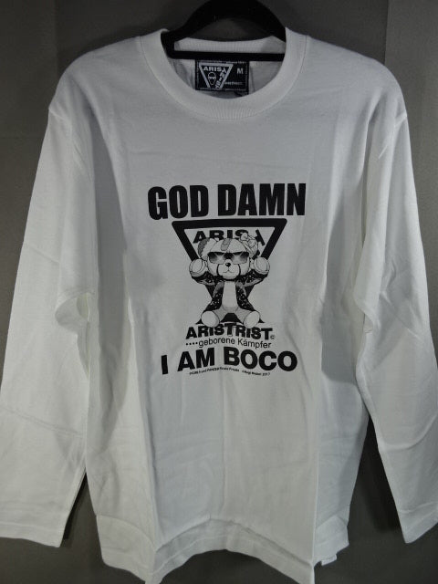 ARISTRIST × Galpan Boko "" Long Sleeve T-Shirt (1) (White)