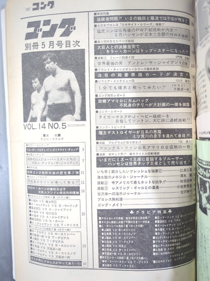 別冊ゴングVol.14 No.5