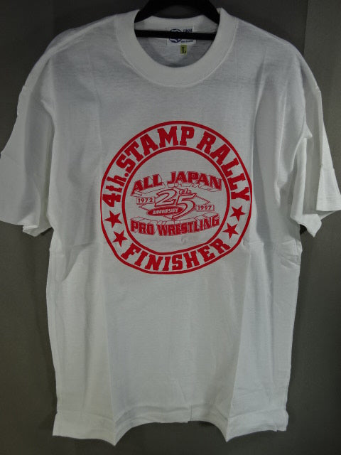 全日本プロレス 25th ANNIVERSARY 4th.STAMP RALLY FINISHER TシャツTシャ