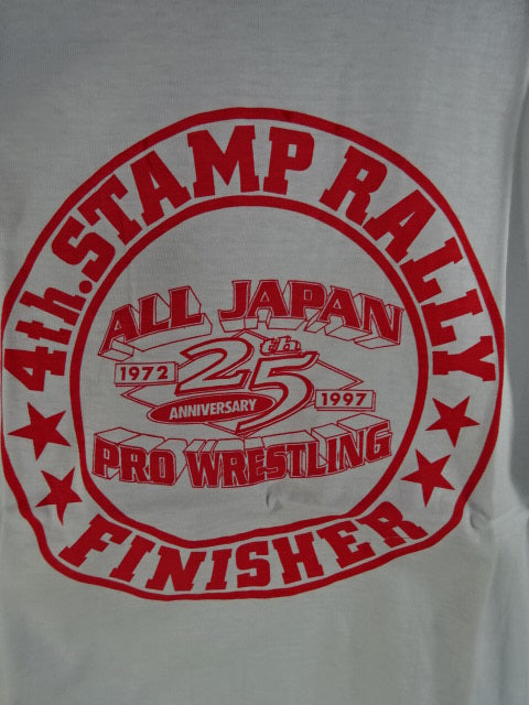 全日本プロレス 25th ANNIVERSARY 4th.STAMP RALLY FINISHER TシャツTシャ