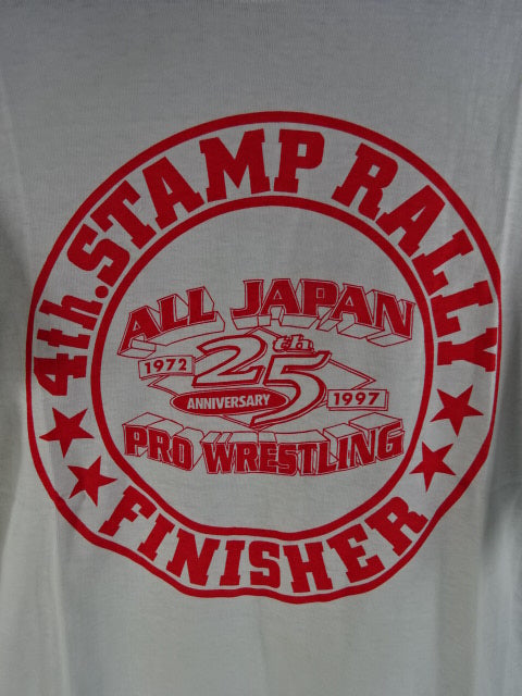 全日本プロレス 25th ANNIVERSARY 4th.STAMP RALLY FINISHER TシャツTシャ