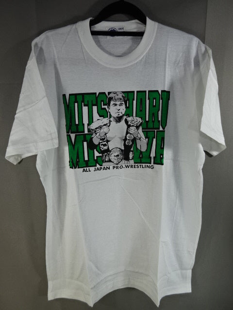 Mitsuharu Misawa  Illustration T-shirt (1) (Triple Crown Belt)