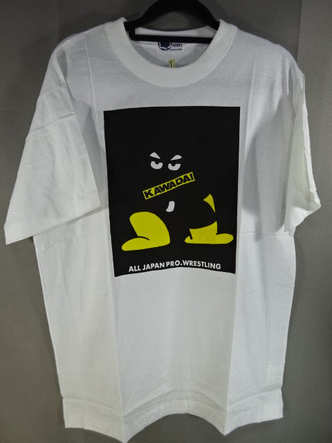 川田利明 イラスト Tシャツ②(真黒川田)