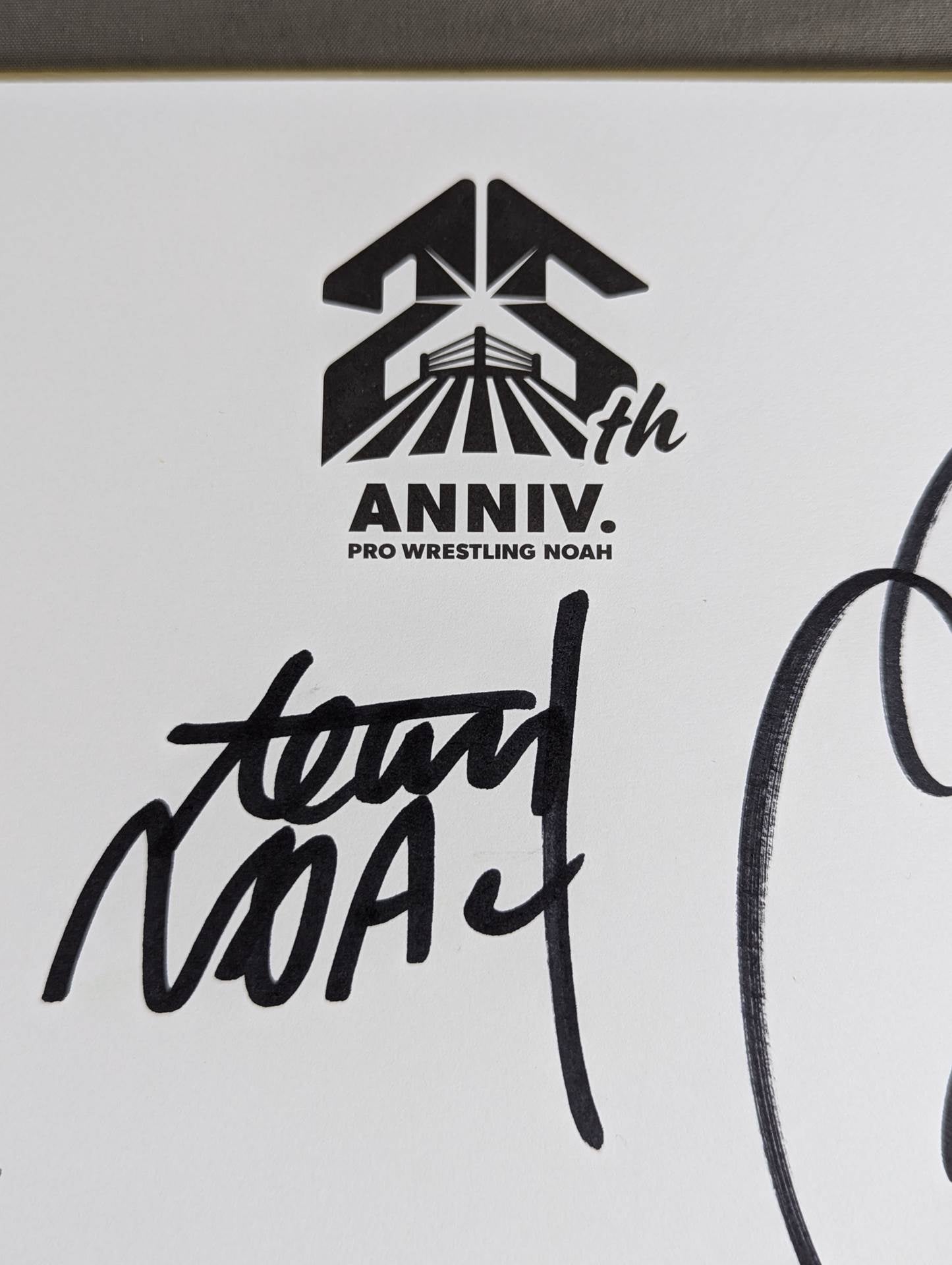 ★TEAM NOAH★ 4選手寄せ書き(NOAH25周年色紙)