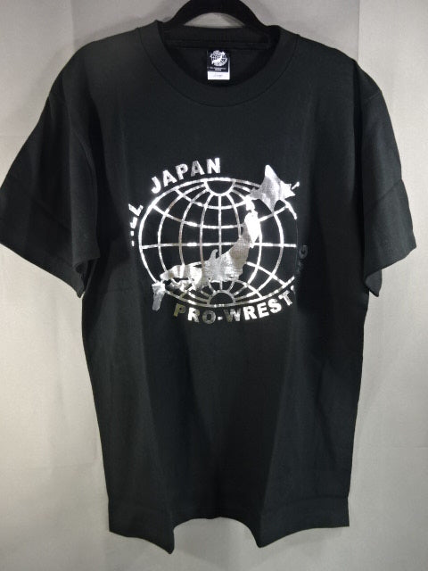 All Japan Pro Wrestling  Logo T-shirts (1) (Black×Silver)