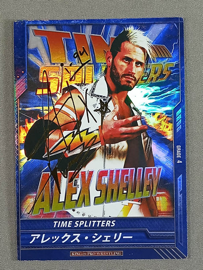 Alex Shelley / TIME SPLITTERS Foil Stamped Sign SP Card