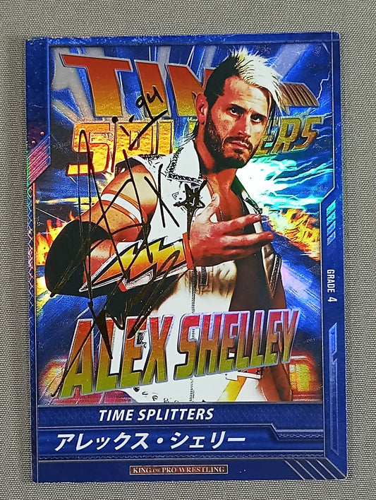 Alex Shelley / TIME SPLITTERS Foil Stamped Sign SP Card