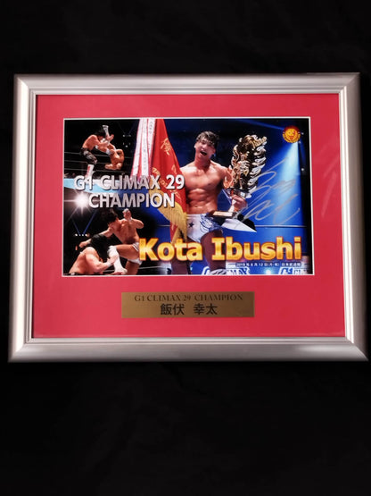 ★G1 First Victory ★ Kota Ibushi G1 Climax 29 Victory Commemorative Hand Signed Autograph Photo Frame