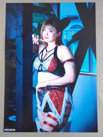 ひめか 直筆サイン入り スターダムポートレート(P-2)