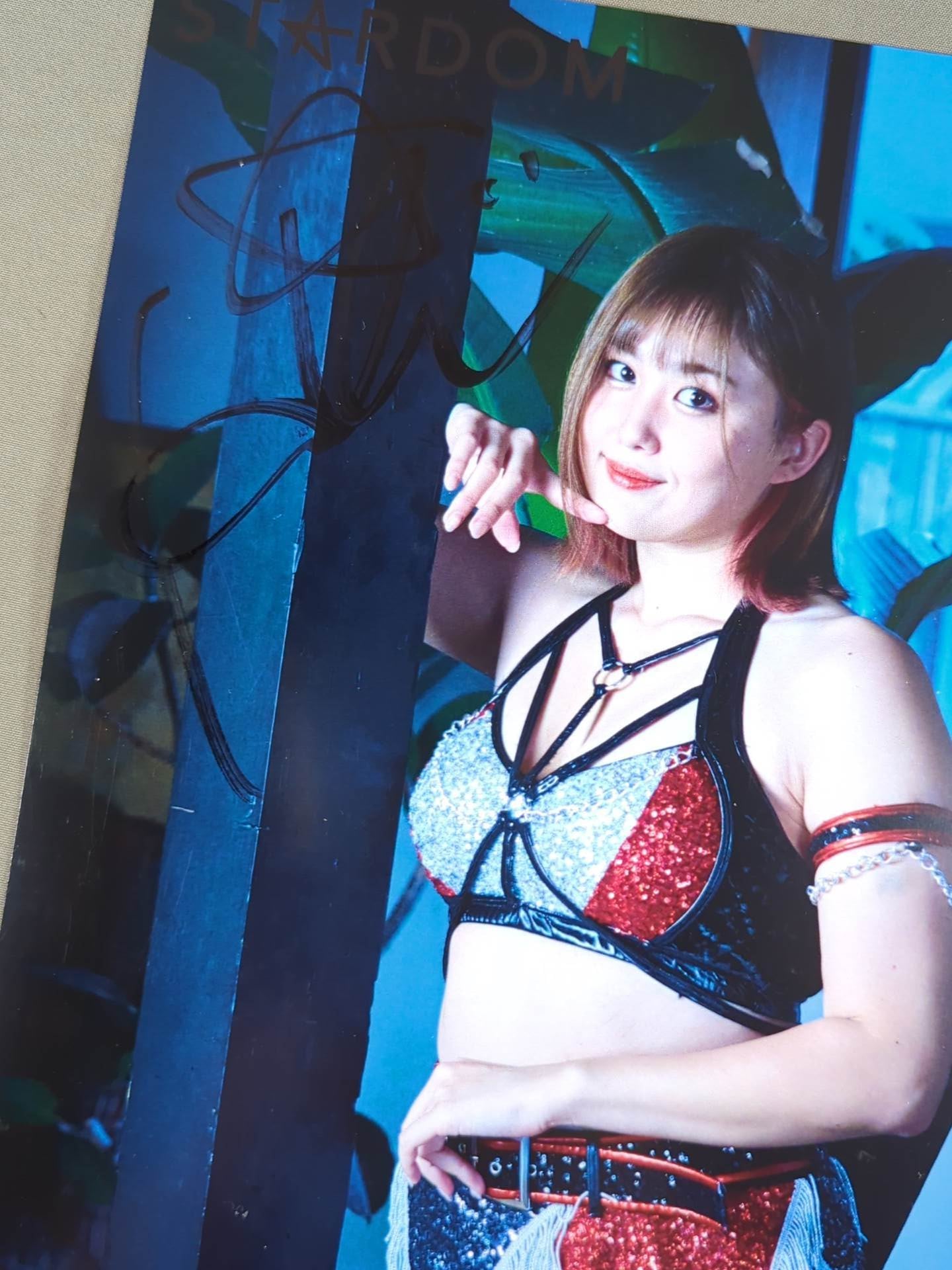 ひめか 直筆サイン入り スターダムポートレート(P-2)