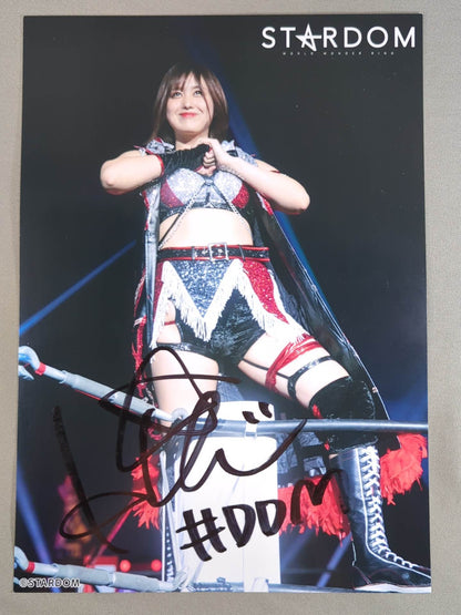 ひめか 直筆サイン入り スターダムポートレート(P-3)