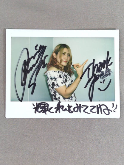 林下詩美 直筆サイン入り チェキ(A-6)