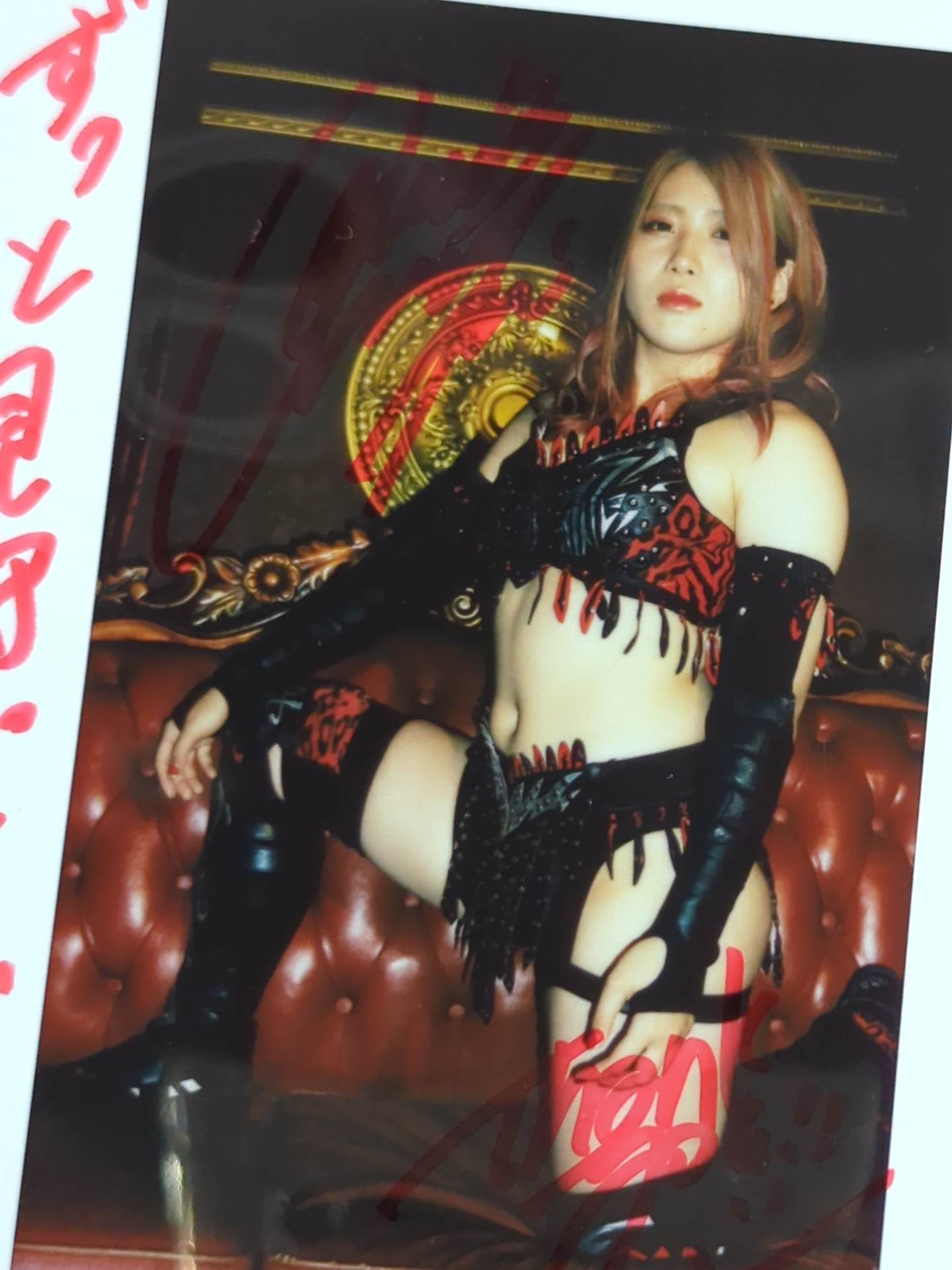 林下詩美 直筆サイン入り チェキ(A-7)