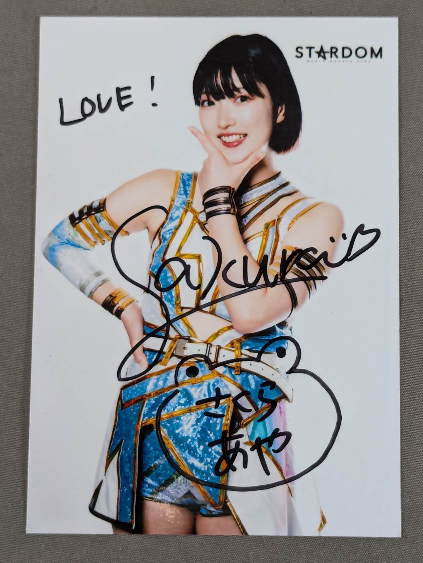 AYA SAKURA  hand signed autograph photo  (A-1)