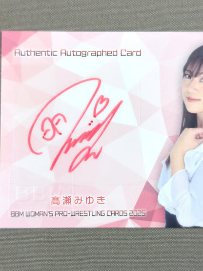 2025 BBM Miyuki Takase Official autographed card