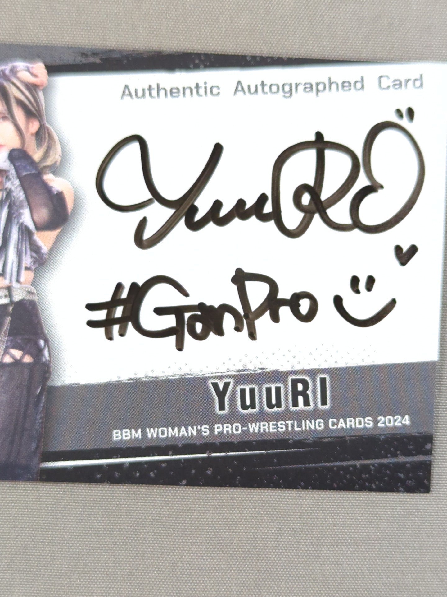2024 BBM YuuRI 公式サインカード