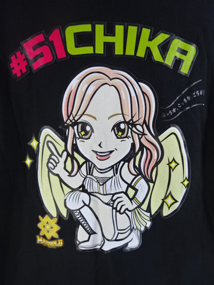 後藤智香 #51イラスト Tシャツ(ブラック)