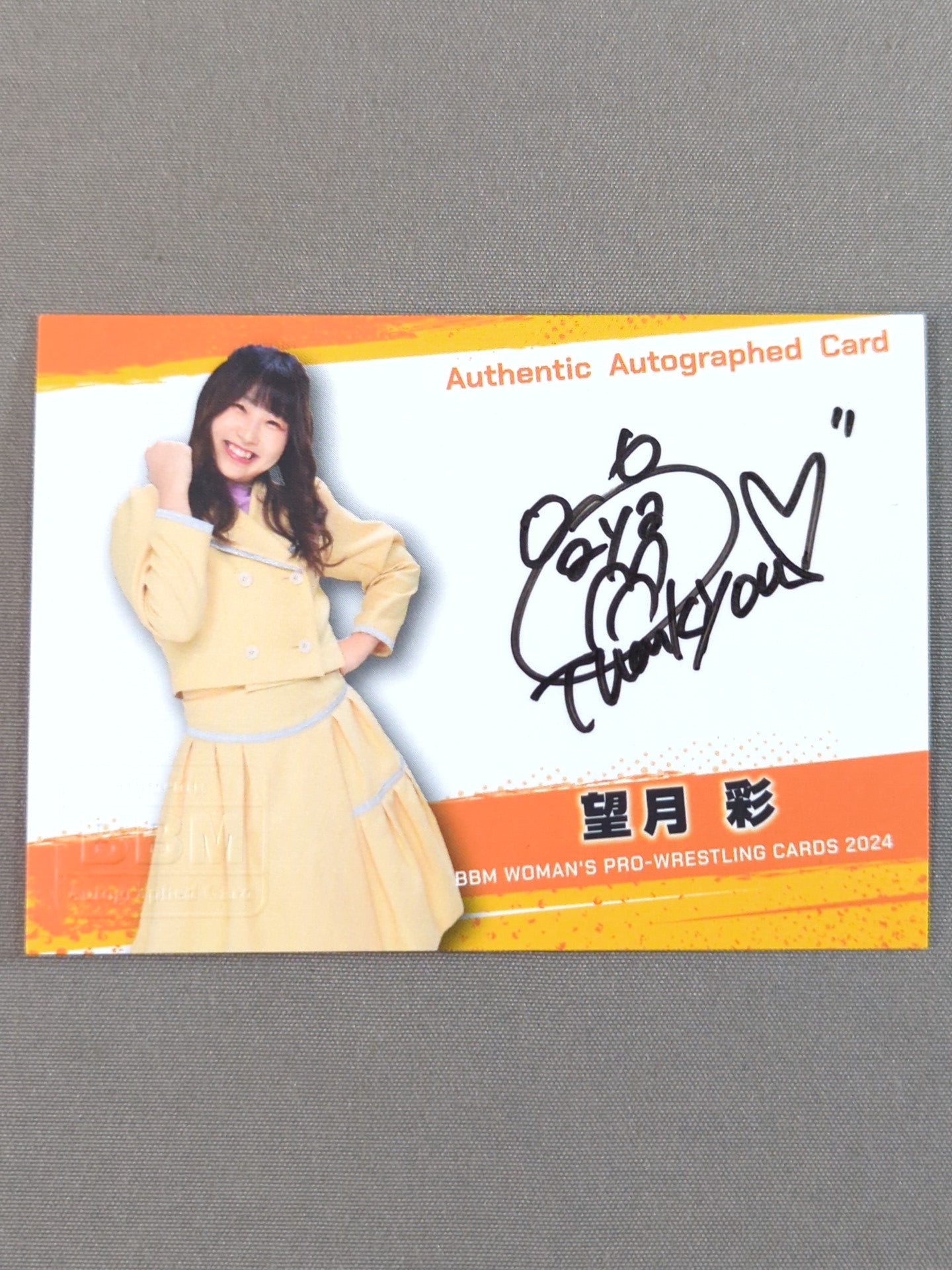 2024 BBM Aya Mochizuki Official autographed card