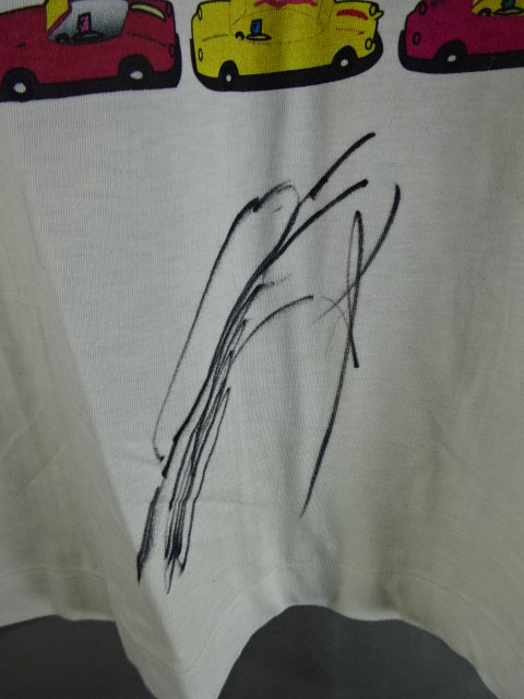 [Manami Toyota  hand signed autograph RING STAR WONDERLAND T-SHIRT (1) (WHITE)